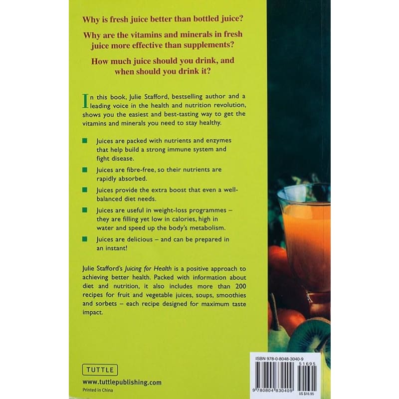 JUICING FOR HEALTH - Books