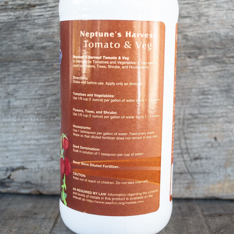 Neptune’s Harvest Tomato and Veg 2-4-2 (Pint) - Gardening Supplies